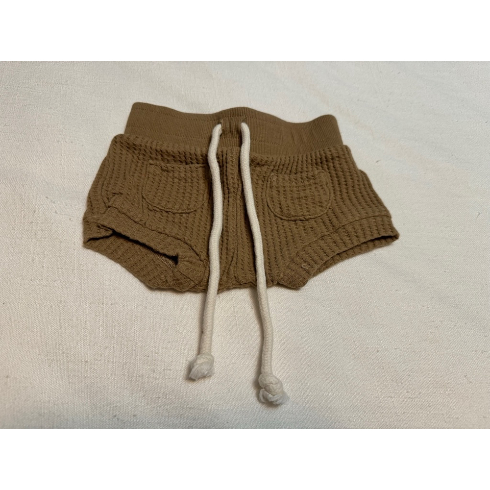 Jamie Kay | NWOT Baby Waffle Shorts Medium Brown | 3-6 mos - Picture 2 of 4